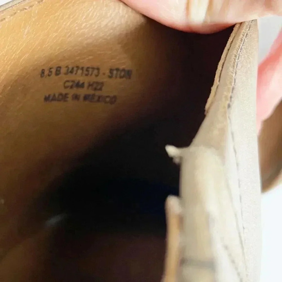 NEW Frye Rosalia Leather Mules Stone size 8.5 - Picture 9 of 10